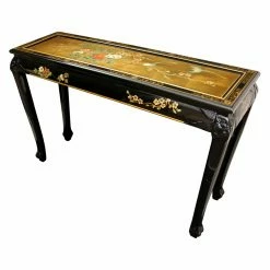 Cheap 🤩 Wood Oriental Furniture Claw Foot Gold Leaf Console Table ⭐