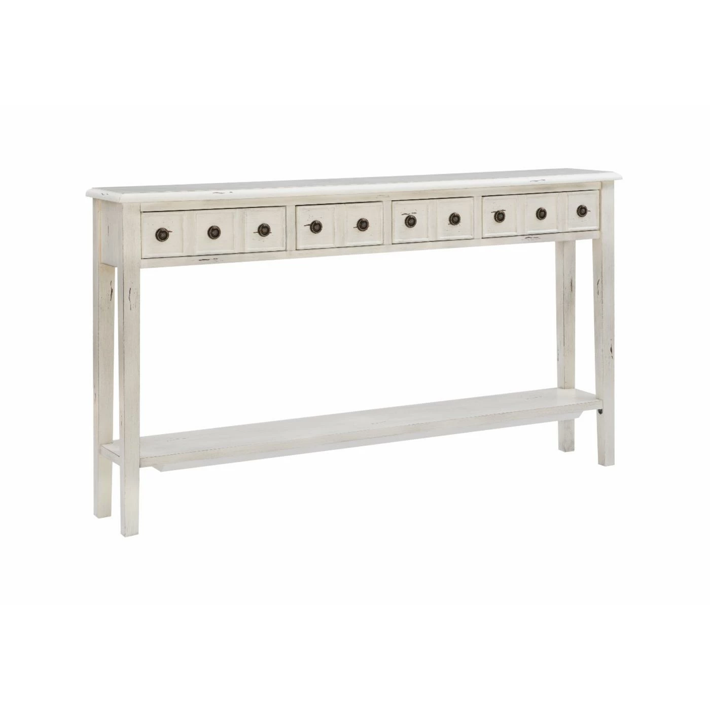 Budget π₯° Wood Powell Sadie 4-Drawer Long Console - Cream β€οΈ