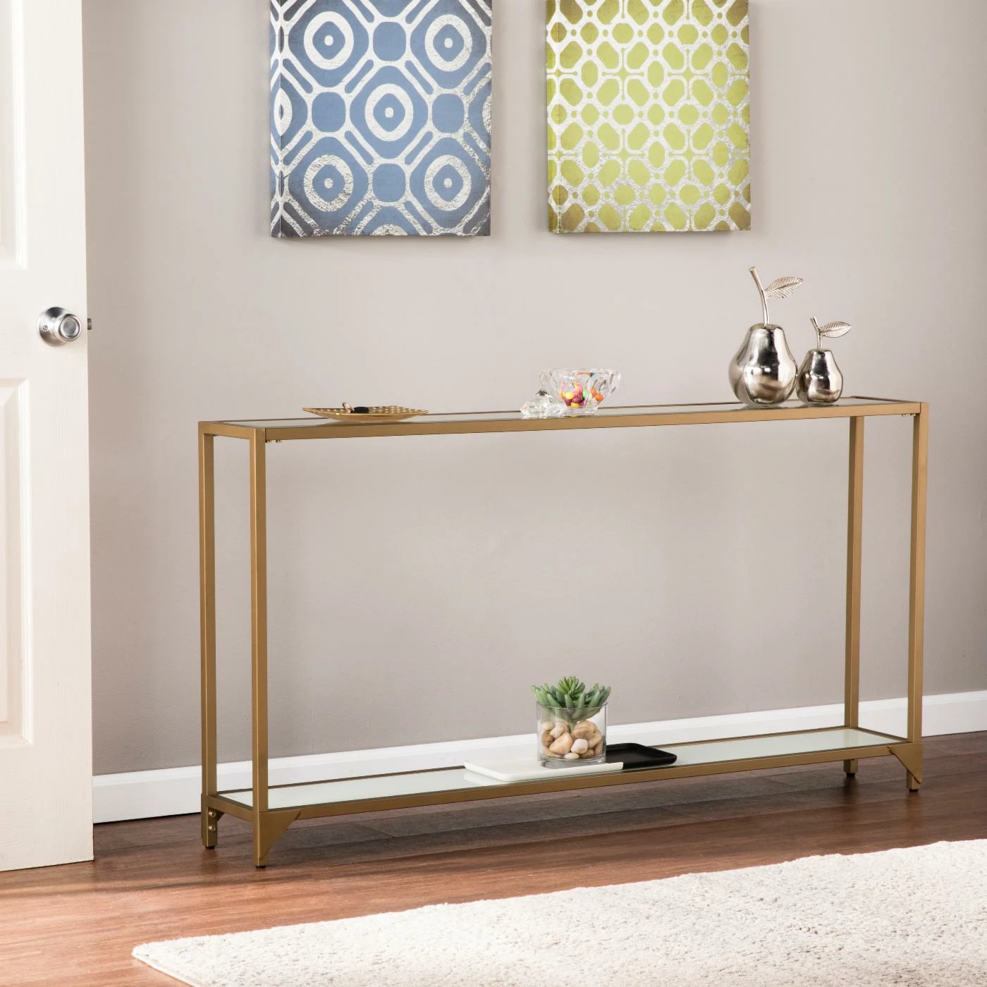Cheapest ๐ Metal Southern Enterprises Bergen Narrow Console Table ๐งจ
