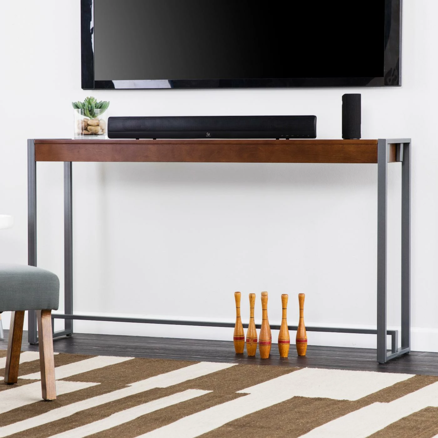 Deals ๐ Metal Southern Enterprises Macen Console Table ๐