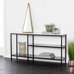Promo 🎉 Metal Southern Enterprises Corman Console Table ❤️