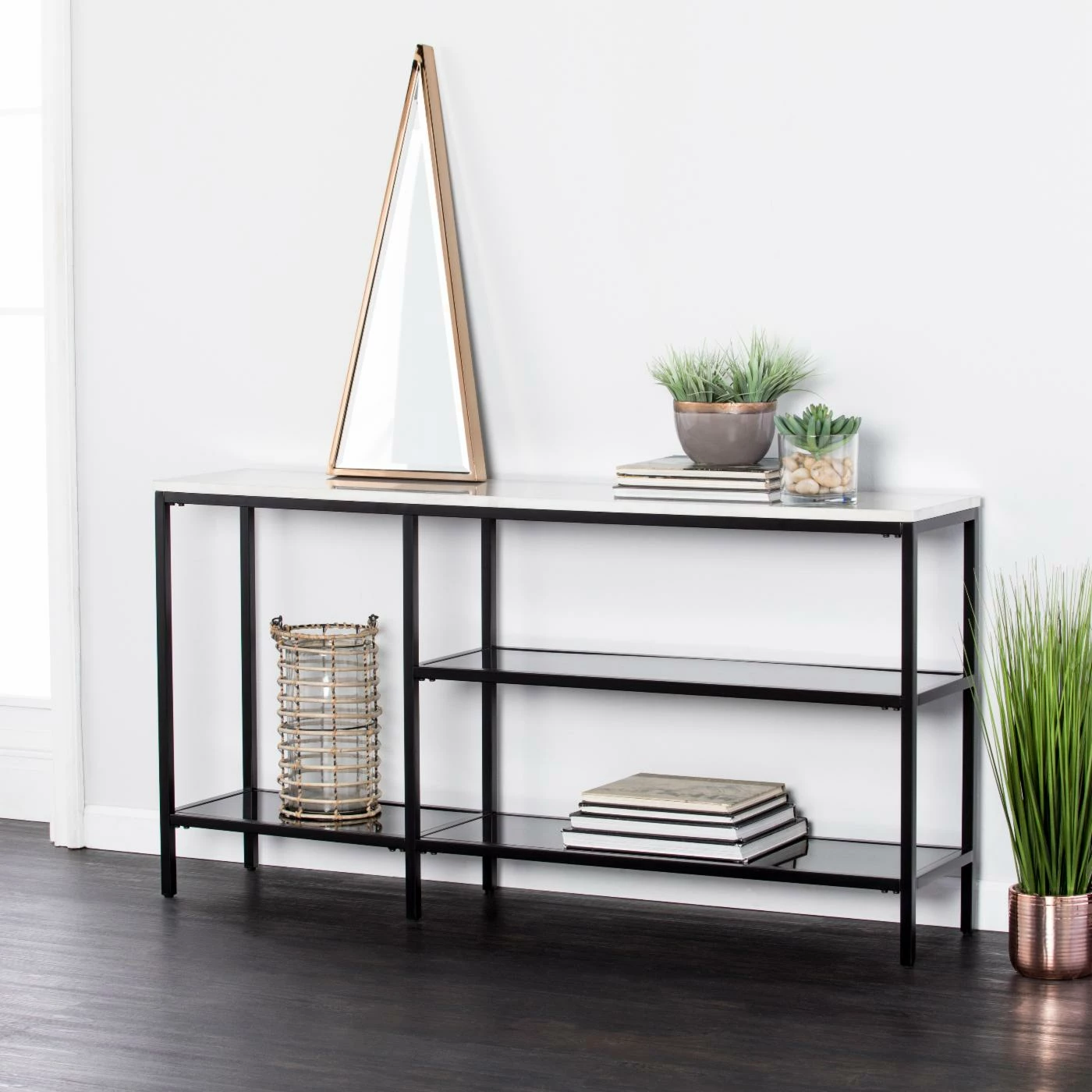 Promo 🎉 Metal Southern Enterprises Corman Console Table ❤️