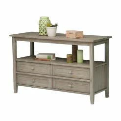 Cheap 🧨 Brooklyn & Max Rectangle Brooklyn + Max Lexington Pine Wood Console Table 💯