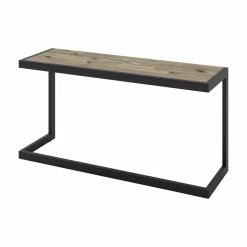 Cheap 😉 HN Home Wesley Modern Farmhouse Solid Acacia Wood And Metal 52 In. Console Sofa Table 🌟