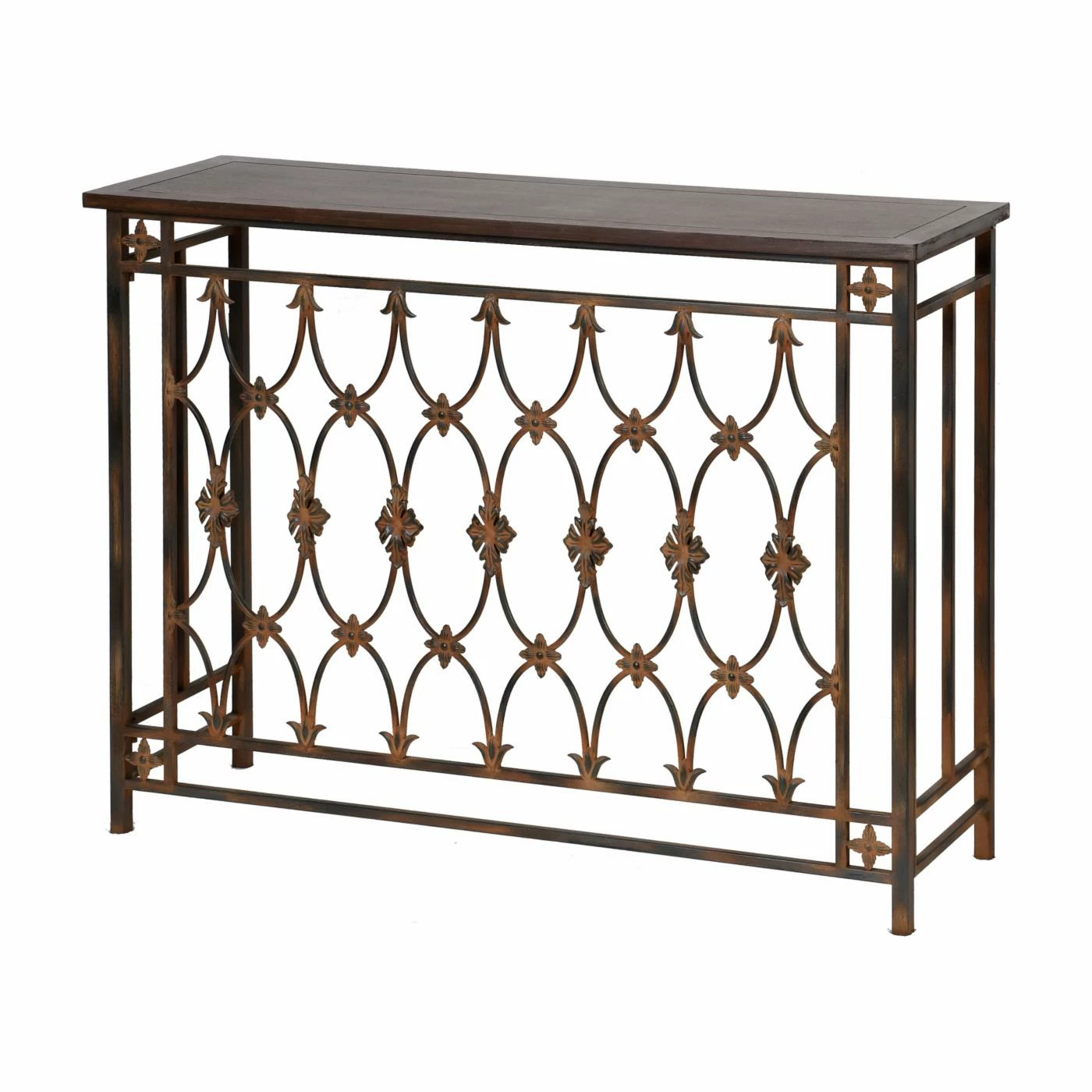 Coupon π StyleCraft Filigree Metal And Wood Console Table β€οΈ