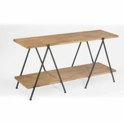 Cheapest 🎁 Tripar Metal Display With 2 Wood Shelves 😀