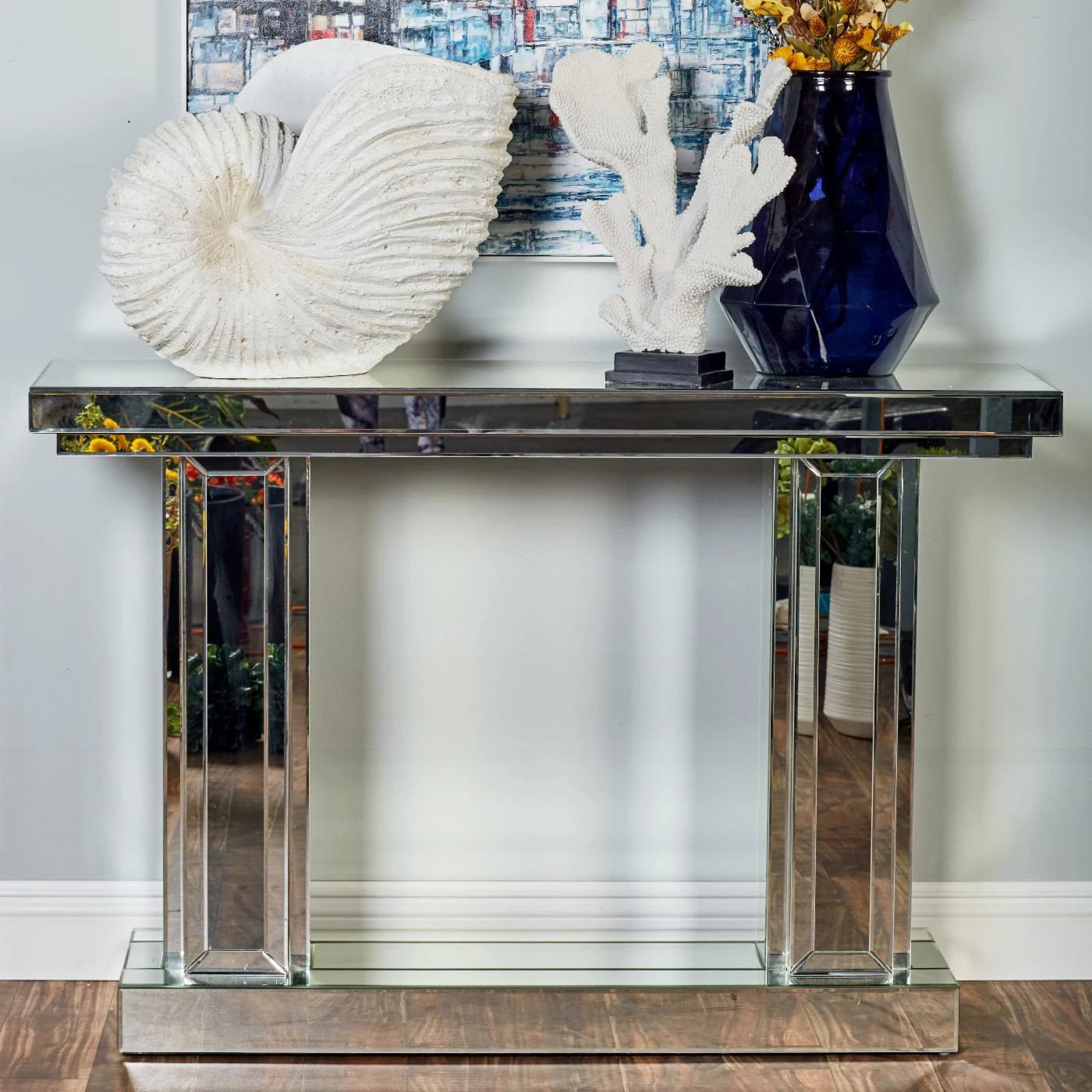 Best reviews of 🥰 DecMode Modern Wooden Rectangular Mirrored Console Table 🔔 1 Best reviews of 🥰 DecMode Modern Wooden Rectangular Mirrored Console Table 🔔