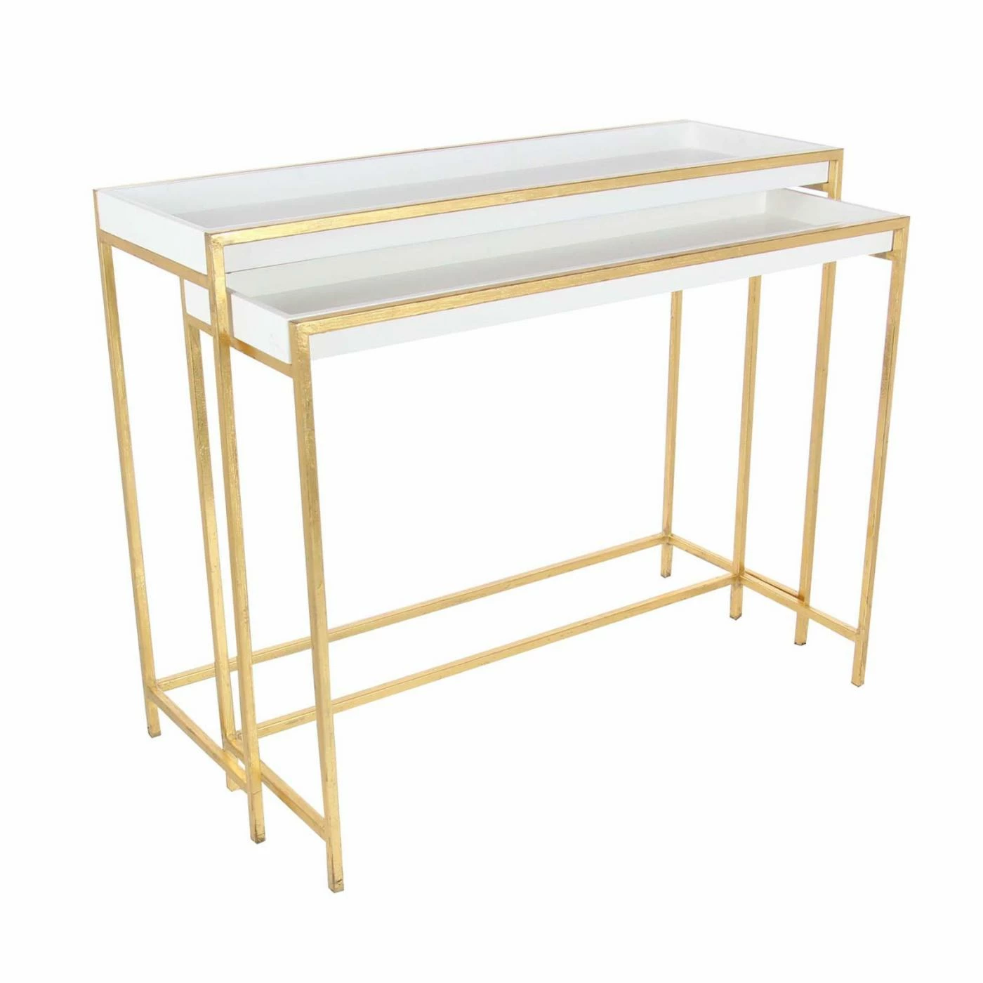 Top 10 β Metal DecMode Contemporary Rectangular Nesting Console Tables - Set Of 2 π
