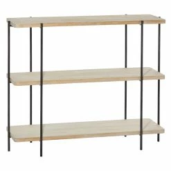 Discount 🛒 Metal DecMode 3 Tier Open Shelving Console Table ✨