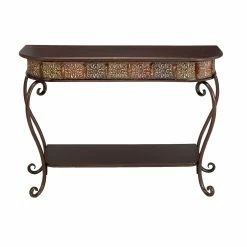 Wholesale 🤩 Metal DecMode Traditional Ornate Console Table 🥰