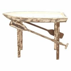 Outlet ⌛ DecMode Wood Boat Console Table 👍
