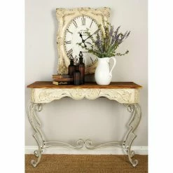 Best deal 🔥 DecMode 42 In. Metal Console Table ✔️