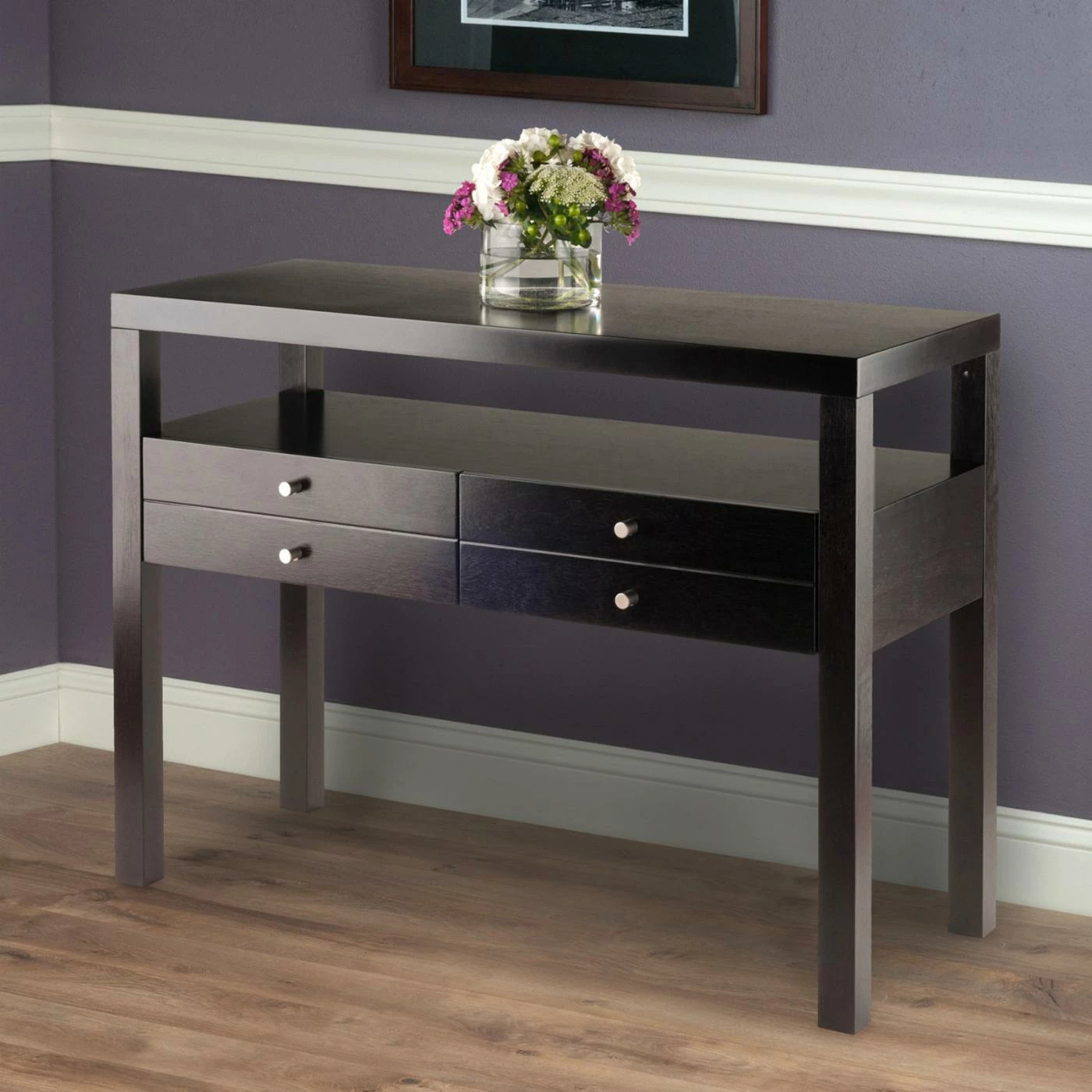 Outlet 🥰 Wood Winsome Trading Copenhagen Console Table ✨ 1 Outlet 🥰 Wood Winsome Trading Copenhagen Console Table ✨