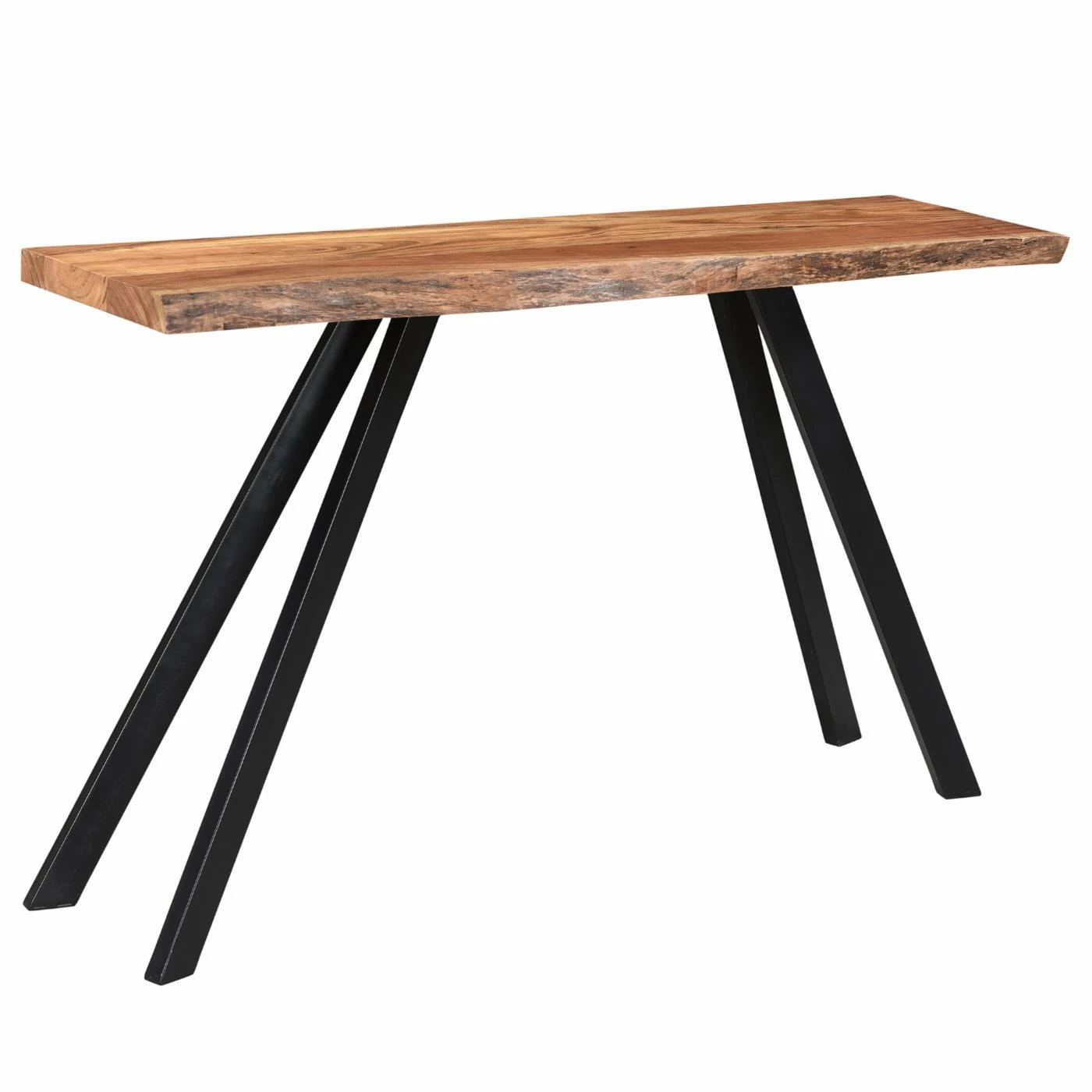 Buy βοΈ Metal !nspire Rustic Industrial Solid Wood And Iron Angled Leg Console Table π