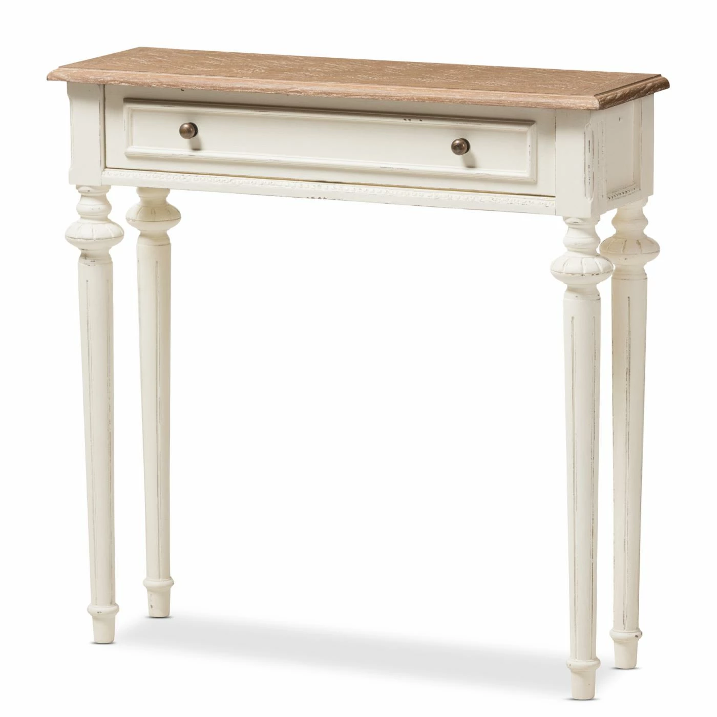Top 10 💯 Wood HN Home Seneca Coastal Weathered Oak And Distressed White Wash Console Table 🔔