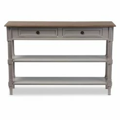 Cheap 🌟 Wood Baxton Studio Edouard Console Table With 2 Drawers ⌛
