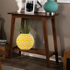 Budget 👏 Wood Baxton Studio Sacramento Console Table 🧨