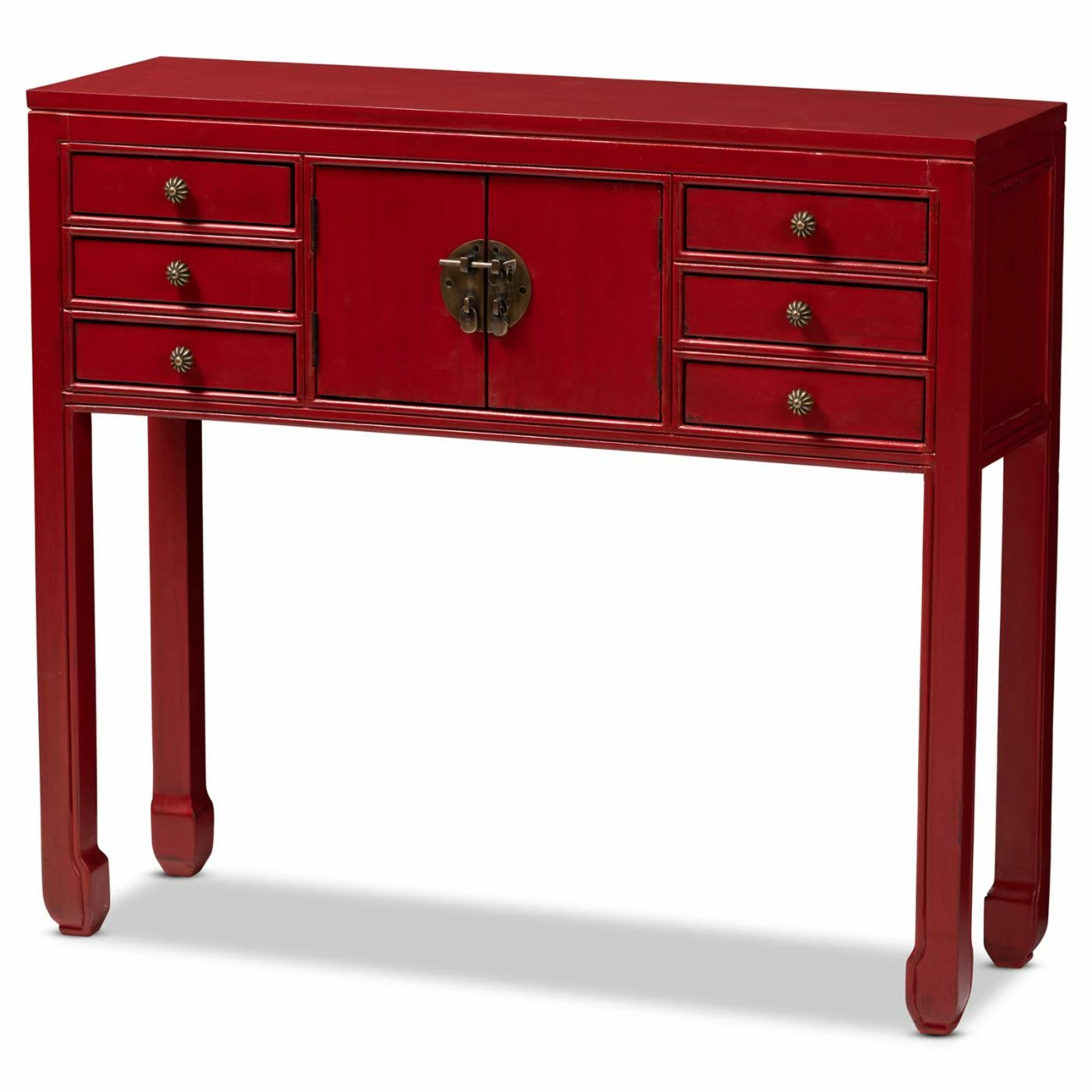 Flash Sale ⭐ Wood Baxton Studio Melodie Classic And Antique 6 Drawer Console Table ⌛ 1 Flash Sale ⭐ Wood Baxton Studio Melodie Classic And Antique 6 Drawer Console Table ⌛