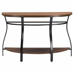 Top 10 😀 Metal Baxton Studio Newcastle Half Moon Console Table 🔥