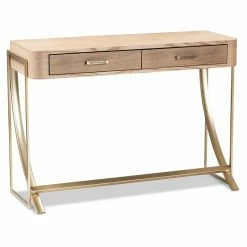 Cheapest ⭐ Metal Baxton Studio Lafoy 2 Drawer Console Table 🎁