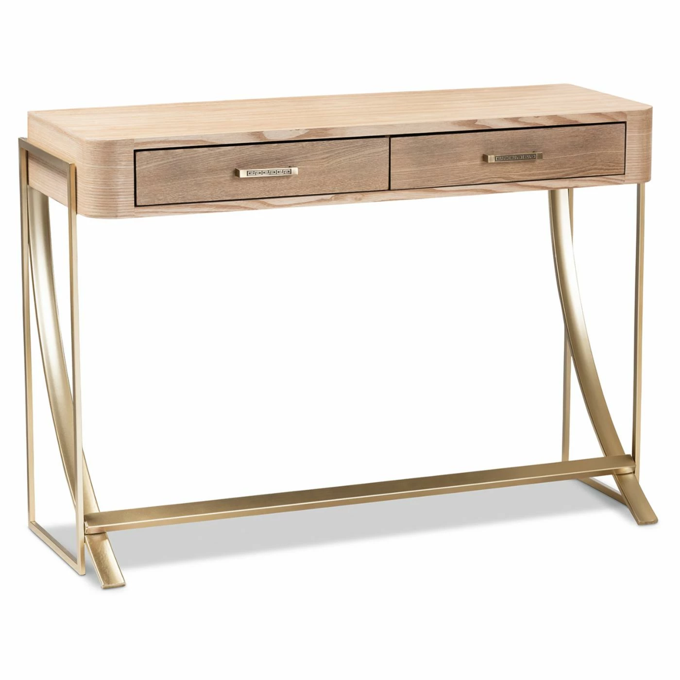 Cheapest ⭐ Metal Baxton Studio Lafoy 2 Drawer Console Table 🎁 1 Cheapest ⭐ Metal Baxton Studio Lafoy 2 Drawer Console Table 🎁