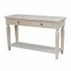Best Pirce 😍 Wood International Concepts Vista Console/Sofa Table - Unfinished 🛒