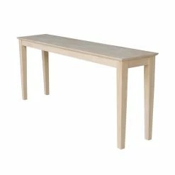 Brand new 🎁 Wood International Concepts Shaker Console Table - Extended Length 72 In. - Unfinished 🥰