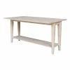 Best Pirce 😍 Wood International Concepts Prevail Flip Open Console/Sofa Table - Unfinished 🎁