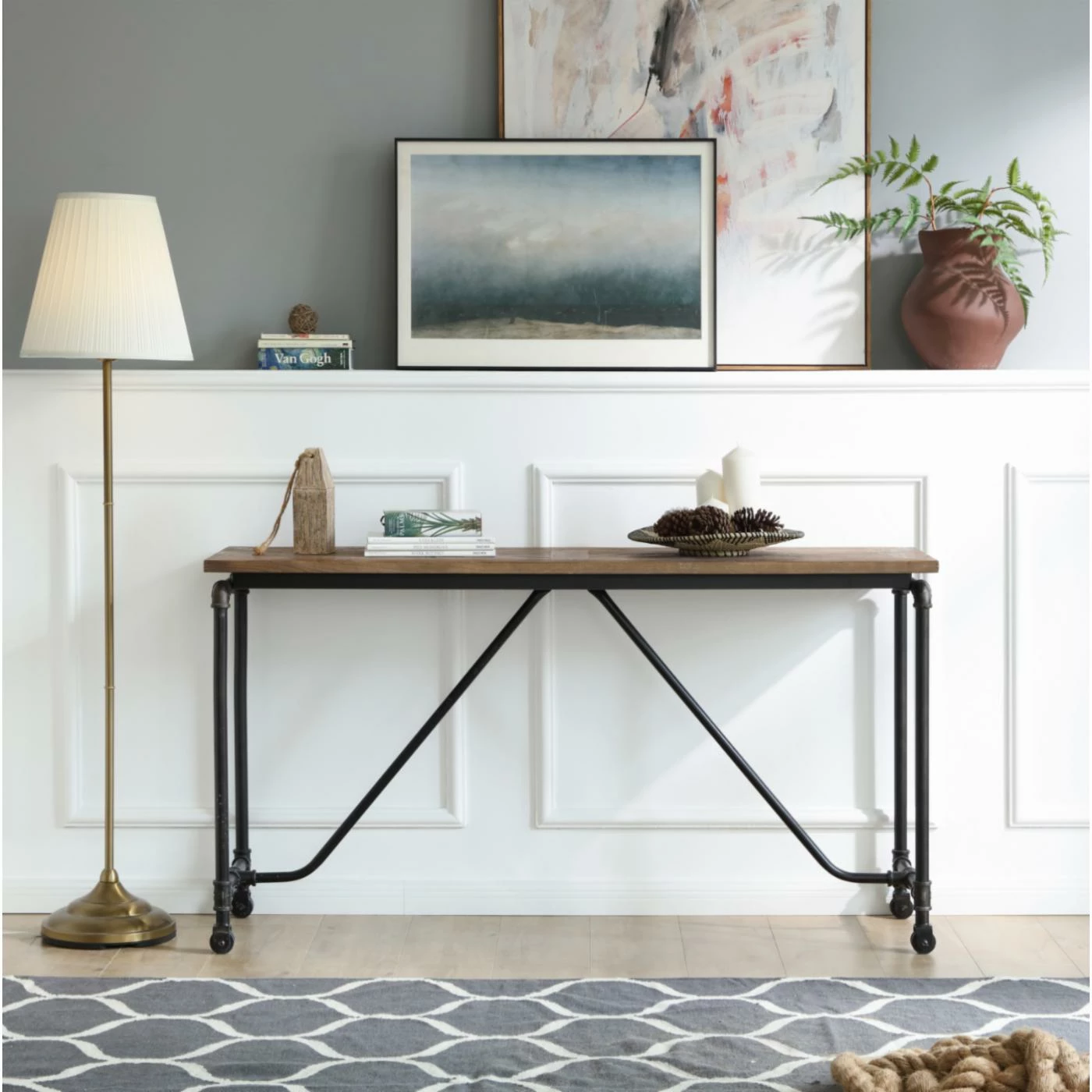 Outlet ๐ Metal Burnham Home Designs Cornelia Console Table โค๏ธ - Image 5