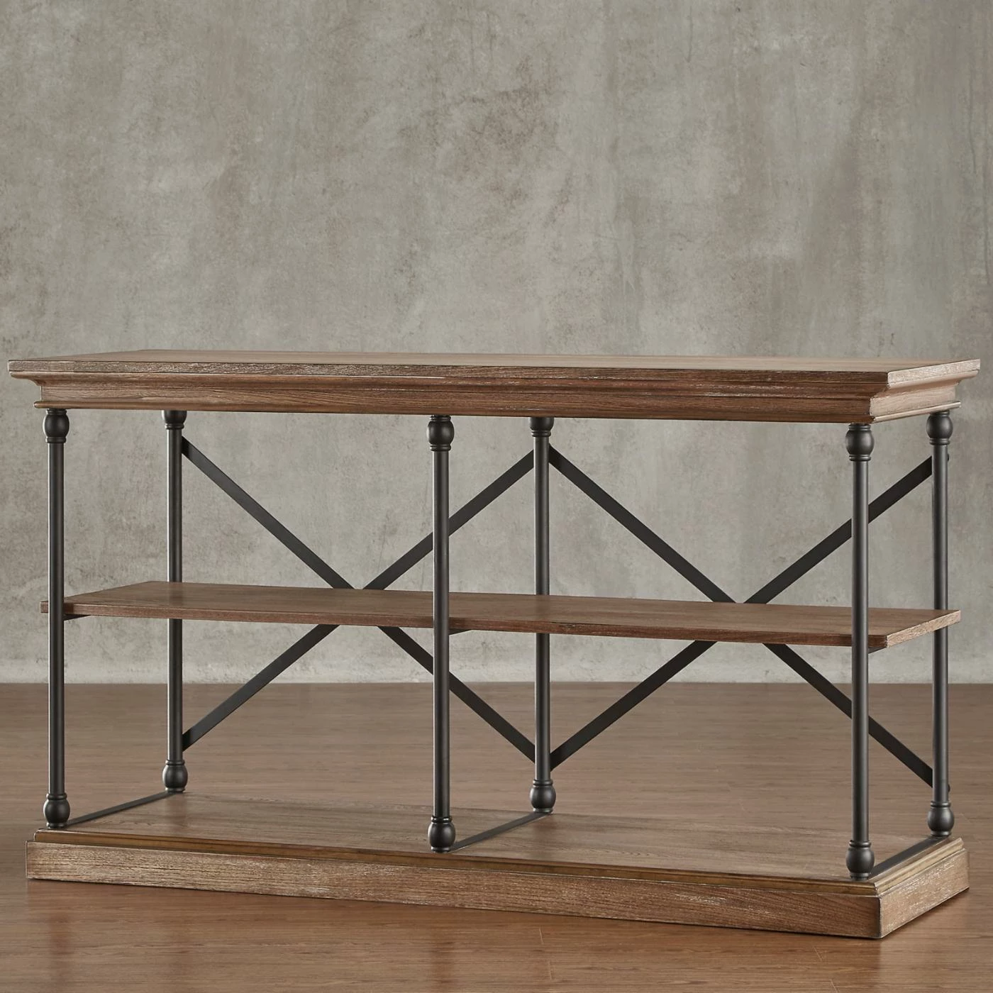 Deals π Metal Weston Home X-Back Sofa Table With Shelf β - Image 5