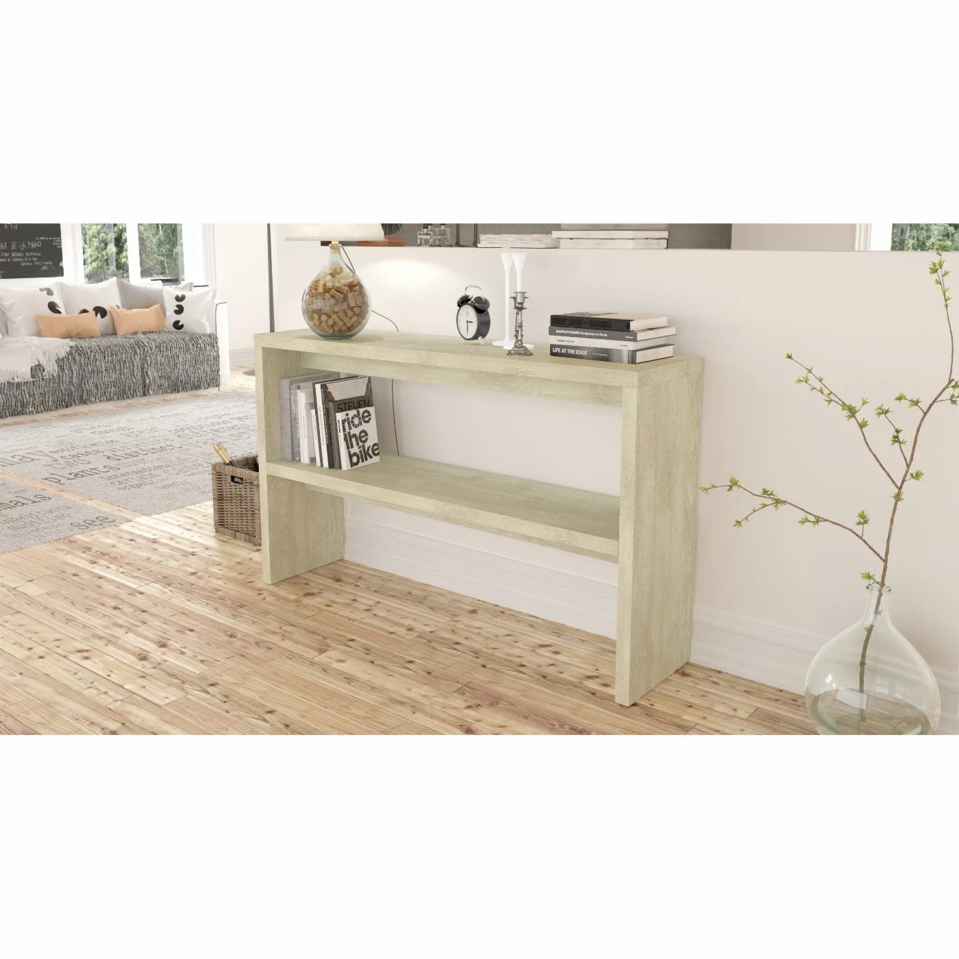 Brand new 👍 Wood Midtown Concept Kansas Mid-Century Console Table 🌟 - Image 5