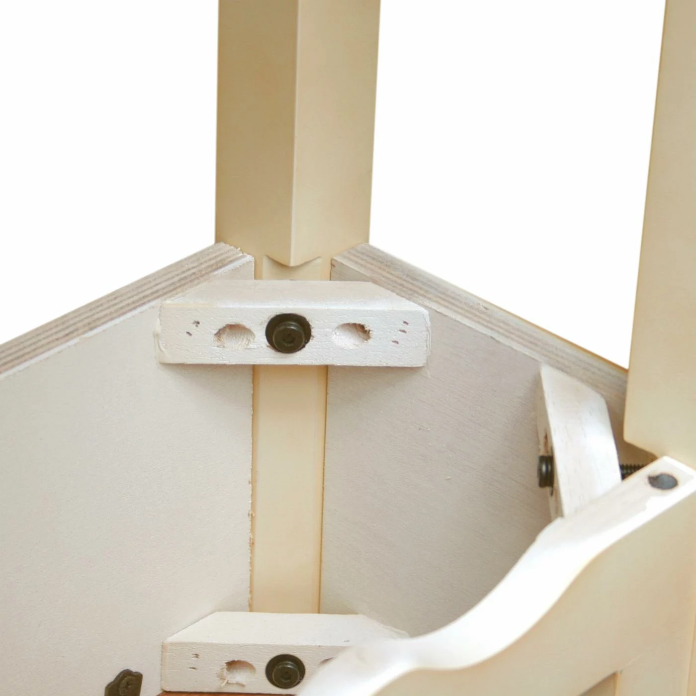 Outlet π Wood Leick Home One Drawer Wave Hall Console Table With Shelf, Ivory And Brown Cherry π - Image 5