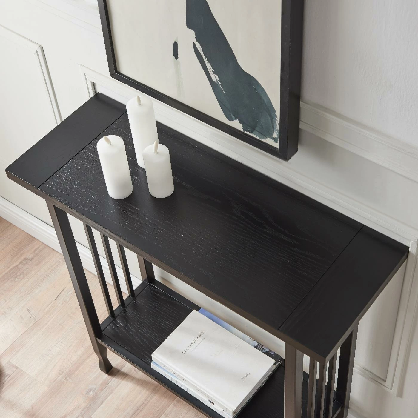 Budget π Metal Leick Home Ironcraft Console Table - Black Wash π - Image 5