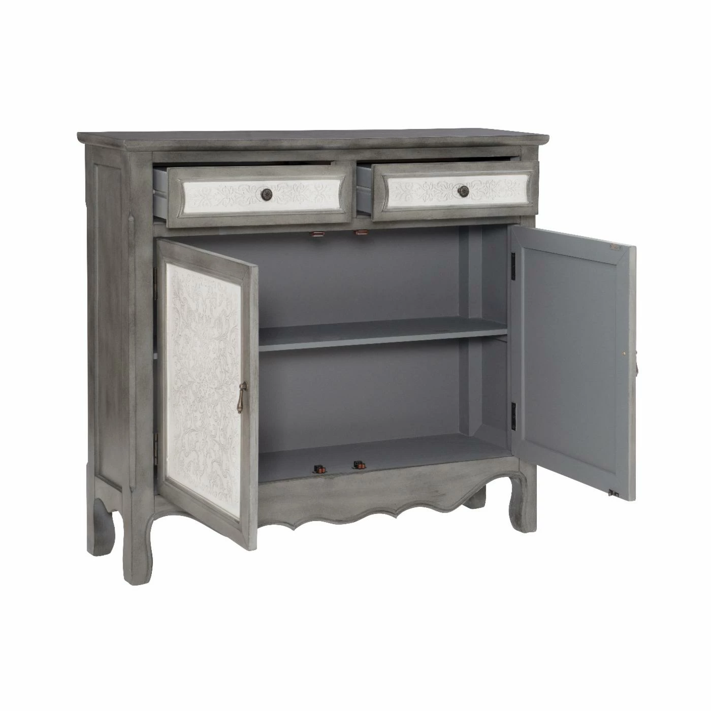 Buy 🎉 Wood Powell Clancy Console - Gray 🔔 - Image 5