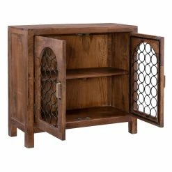 Wholesale ✨ Metal Powell Cabarras 2-Door Console - Brown 🛒 12 Wholesale ✨ Metal Powell Cabarras 2-Door Console - Brown 🛒 -Convenience Concepts Shop scaleLHD2455