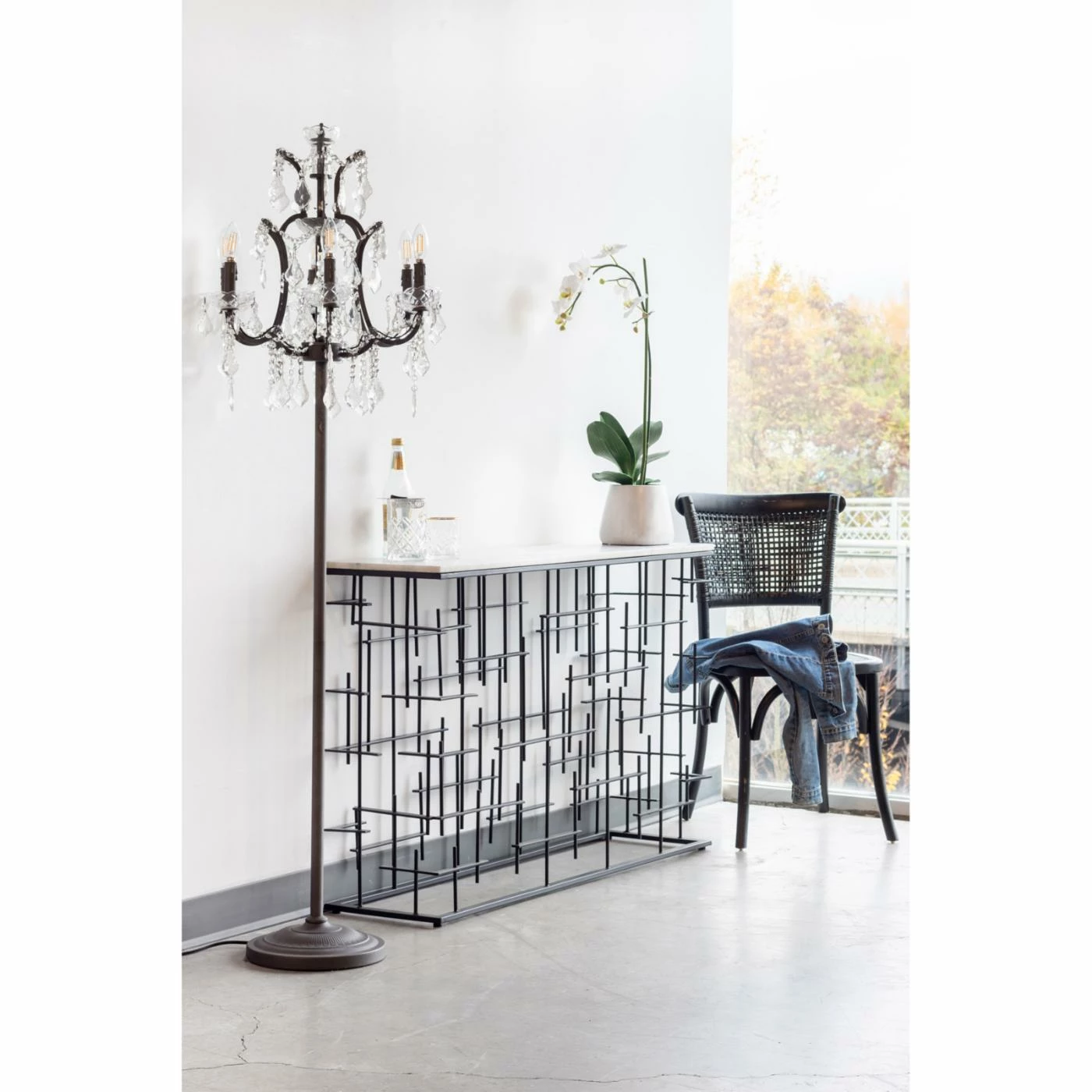 Budget ⌛ Moes Home Collection Metal Moe's Home Collection Matrix Console Table 🔔 - Image 5