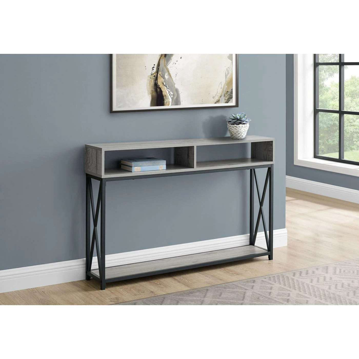 Top 10 π Metal Monarch Specialties Industrial Cross Console Table 𧨠- Image 5