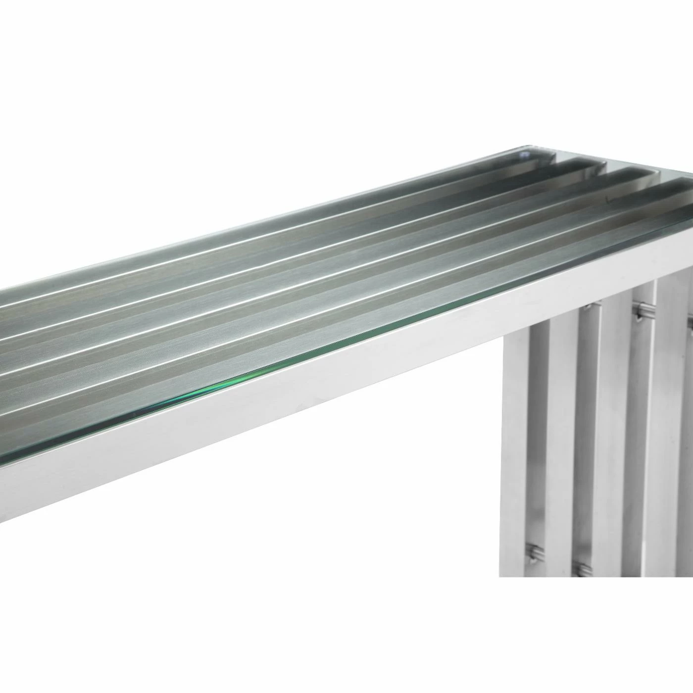 New ๐ฅฐ Pangea Home Vlad Console Brushed Metal ๐ฏ 5 New ๐ฅฐ Pangea Home Vlad Console Brushed Metal ๐ฏ - Image 5