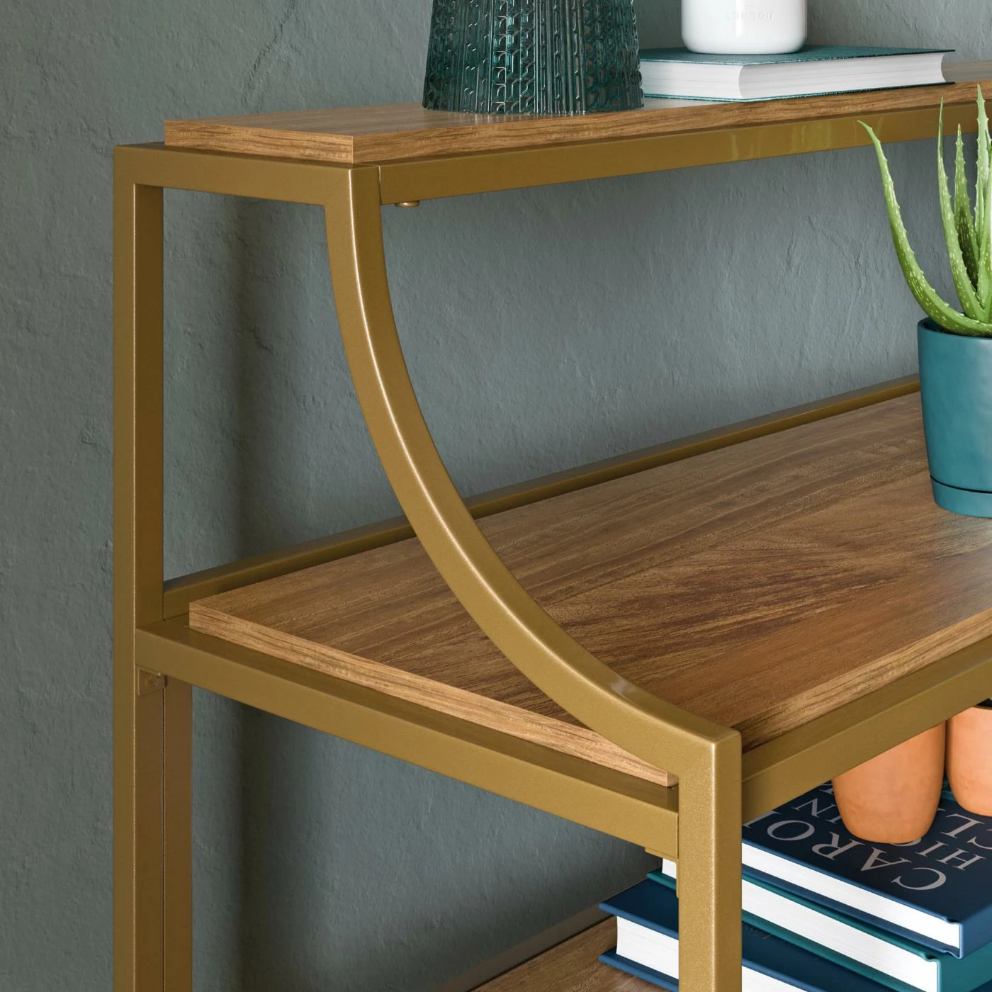 Coupon 🎉 Metal Sauder International Lux Console Table 🎁 - Image 5