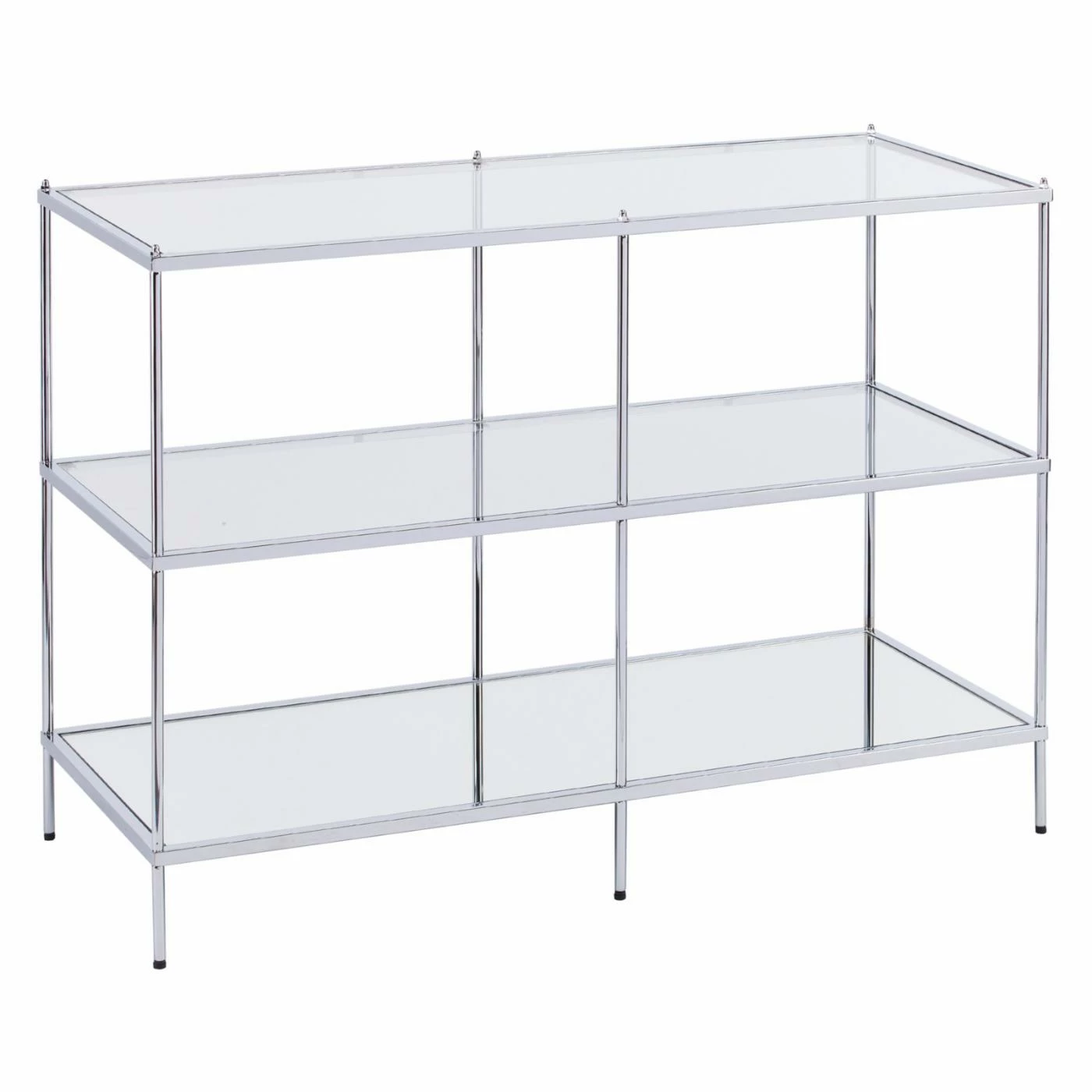 Best Pirce 😀 Metal Southern Enterprises Knox Glam Mirrored Console Table - Chrome 🥰 - Image 5