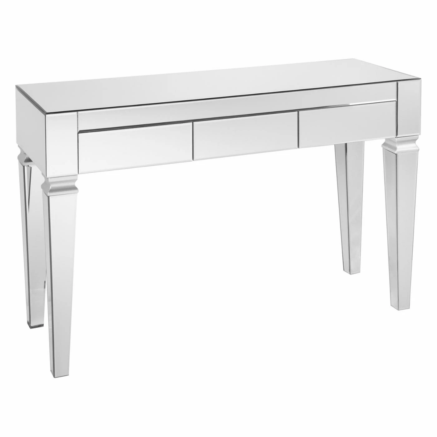 Outlet 💯 Glass Southern Enterprises Darien Contemporary Mirrored Console Table 🎁 - Image 5