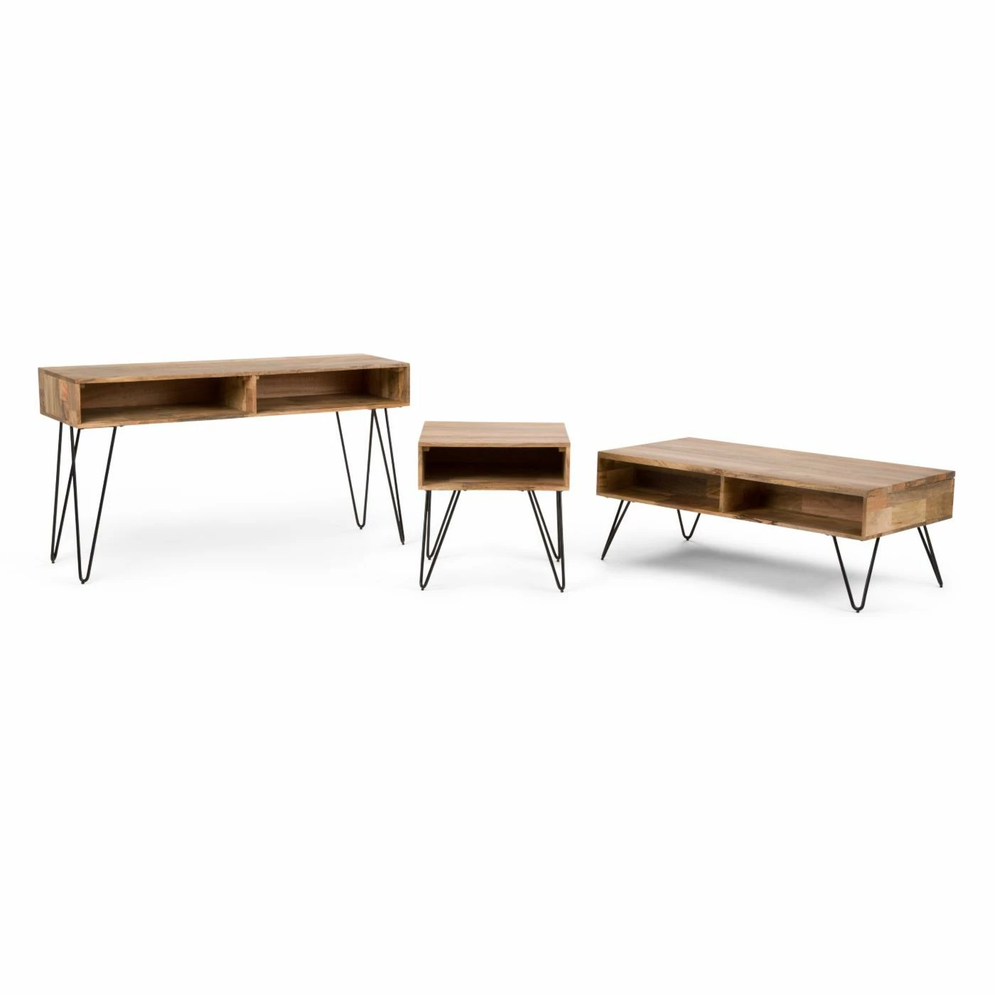 Cheapest π HN Home Paxton Mid-Century Modern Natural Mango Wood And Metal Console Table π€© - Image 5