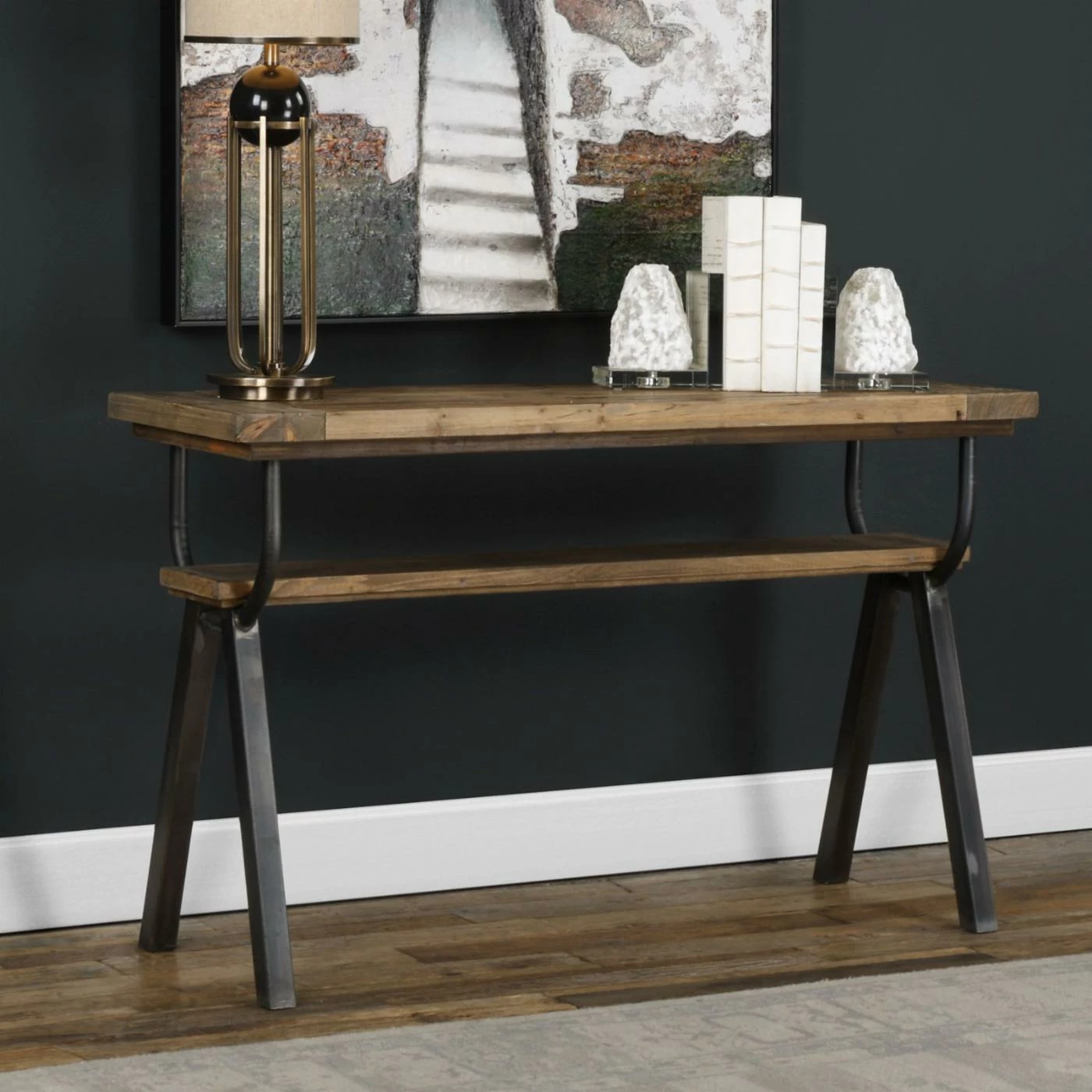Best Sale ⭐ Metal Uttermost Domini Industrial Console Table 🔔 - Image 5