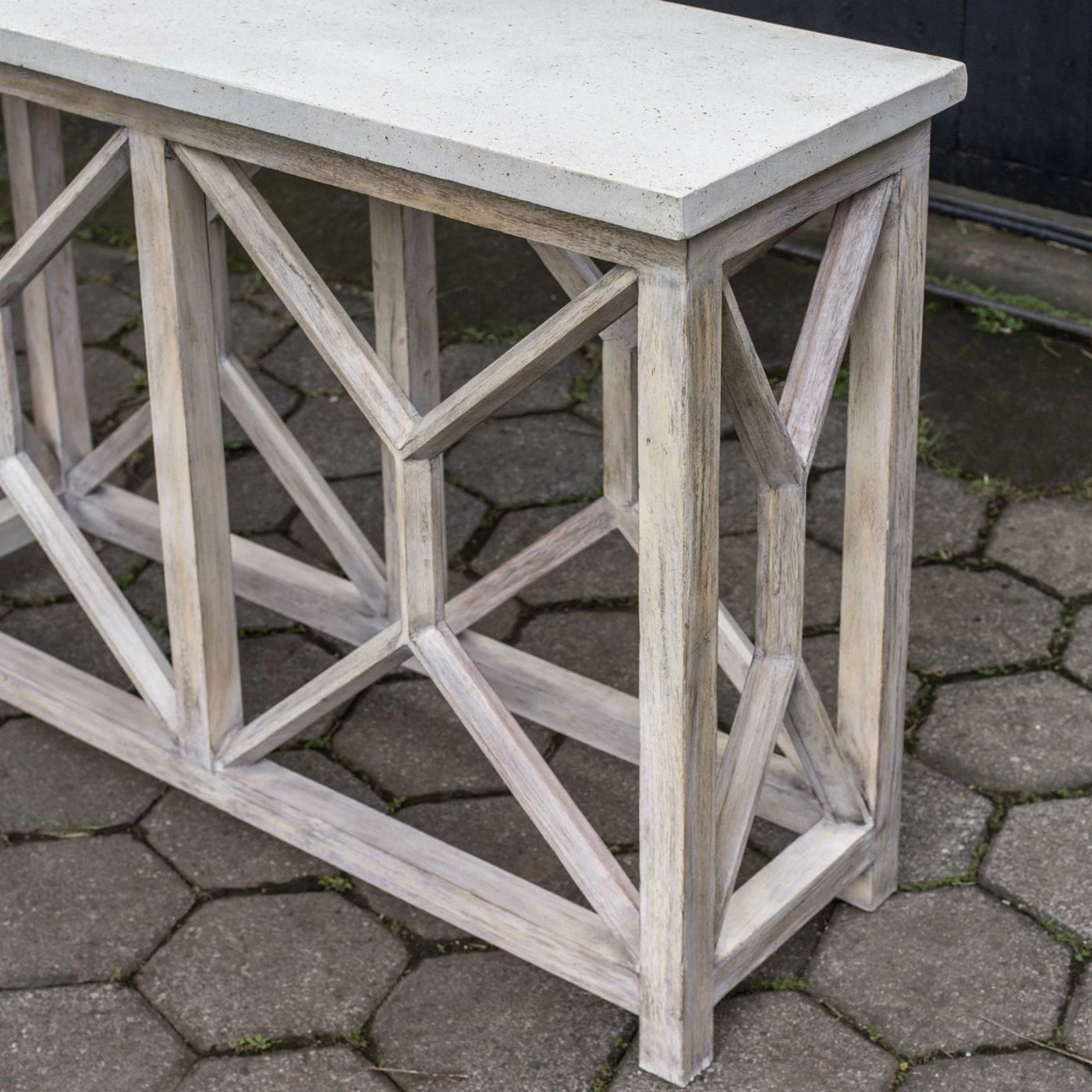 Hot Sale 🔥 Wood Uttermost Catali Ivory Stone Console Table ✨ 5 Hot Sale 🔥 Wood Uttermost Catali Ivory Stone Console Table ✨ - Image 5
