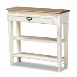 New 🧨 Wood Baxton Studio Dauphine 1 Drawer Traditional French Console Table ✨ -Convenience Concepts Shop scaleWSI4265